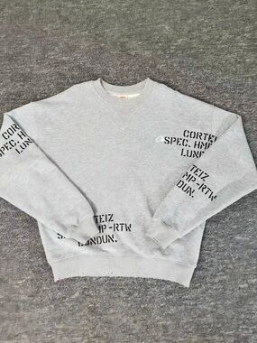 Corteiz Gray Graphic Crewneck Sweatshirt
